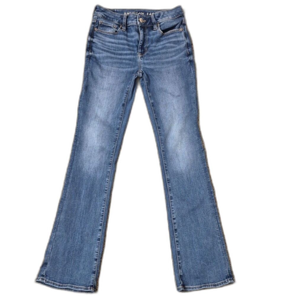 American Eagle High Rise Skinny Kick Jeans 2 Regular Next Level Stretch